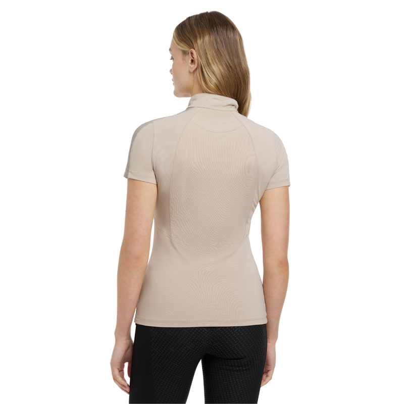 LeMieux Maria Mesh Short Sleeve Baselayer in Almond-1